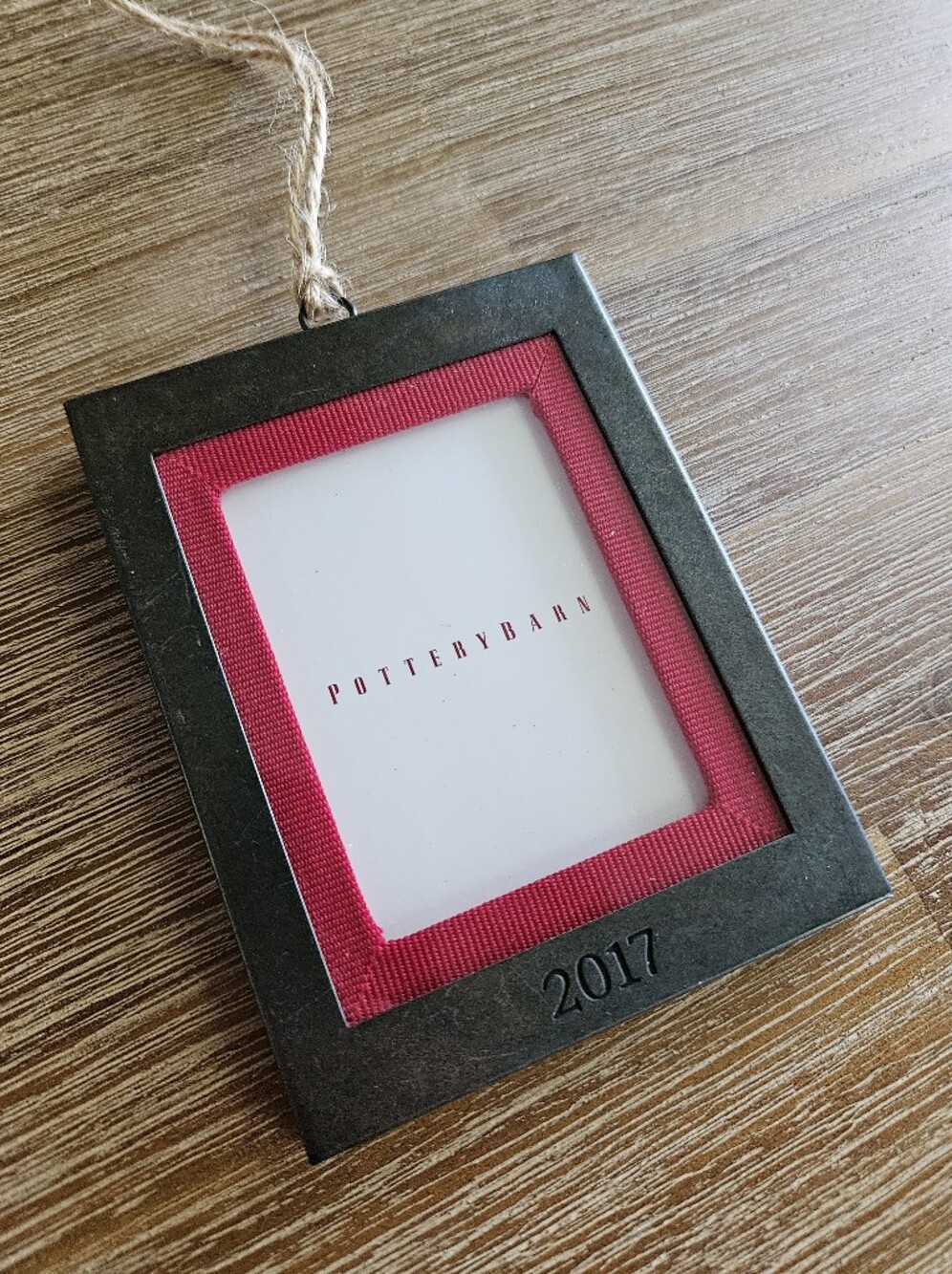 Pottery Barn 2017 Christmas Rectangle Frame Ornament